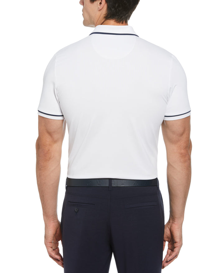 Barback Pete Print Piped Polo (Bright White) 
