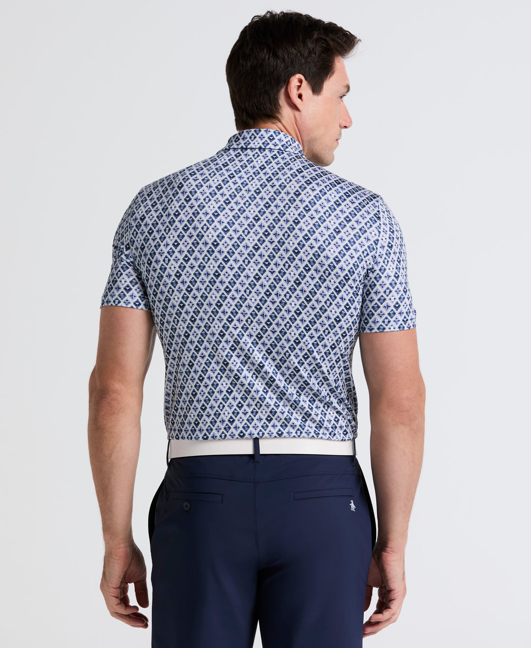 Pete's Batik Cocktail Golf Polo (True Navy) 