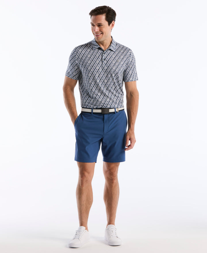 Batik Cocktail Print Polo (True Navy) 