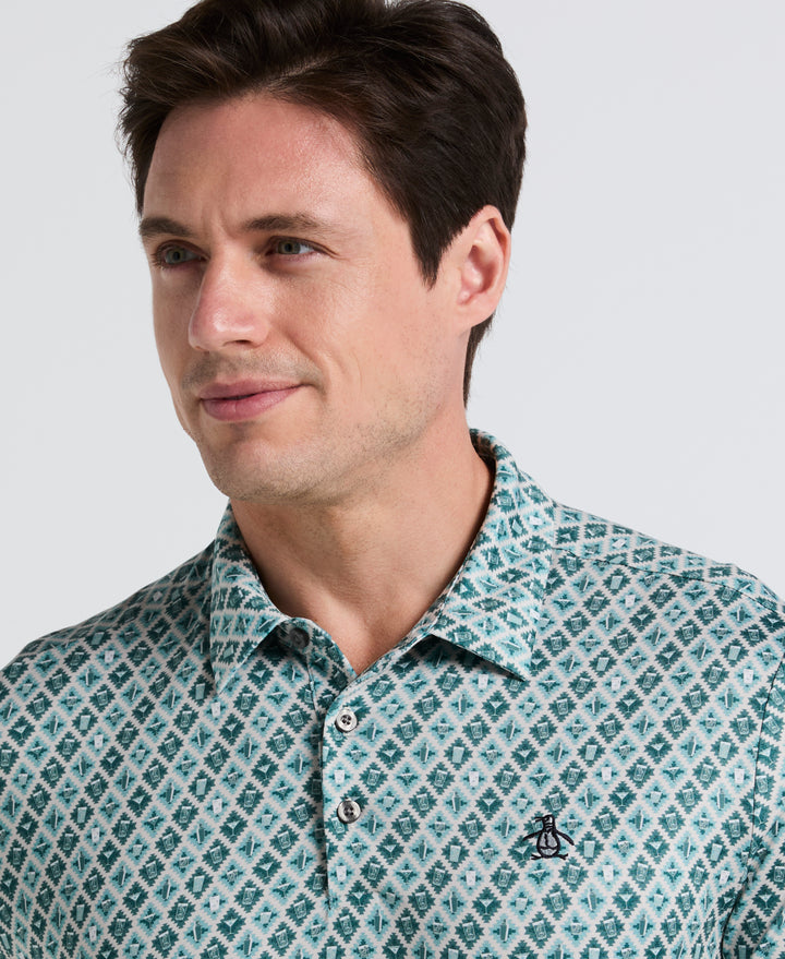 Pete's Batik Cocktail Golf Polo (Jasper) 