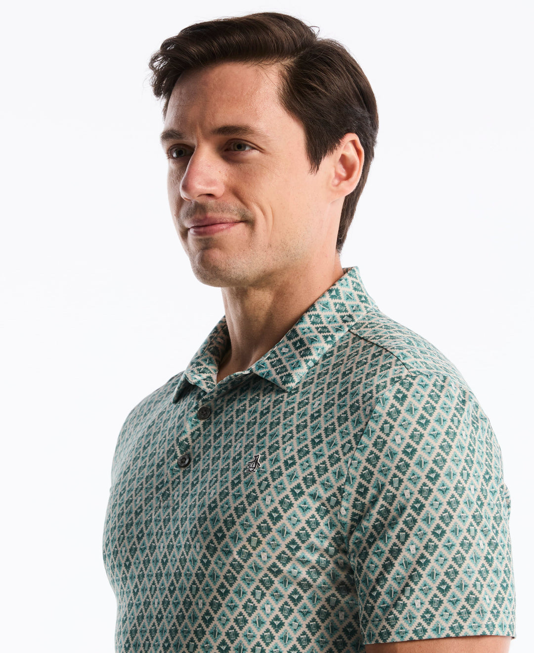 Batik Cocktail Print Polo (Jasper) 