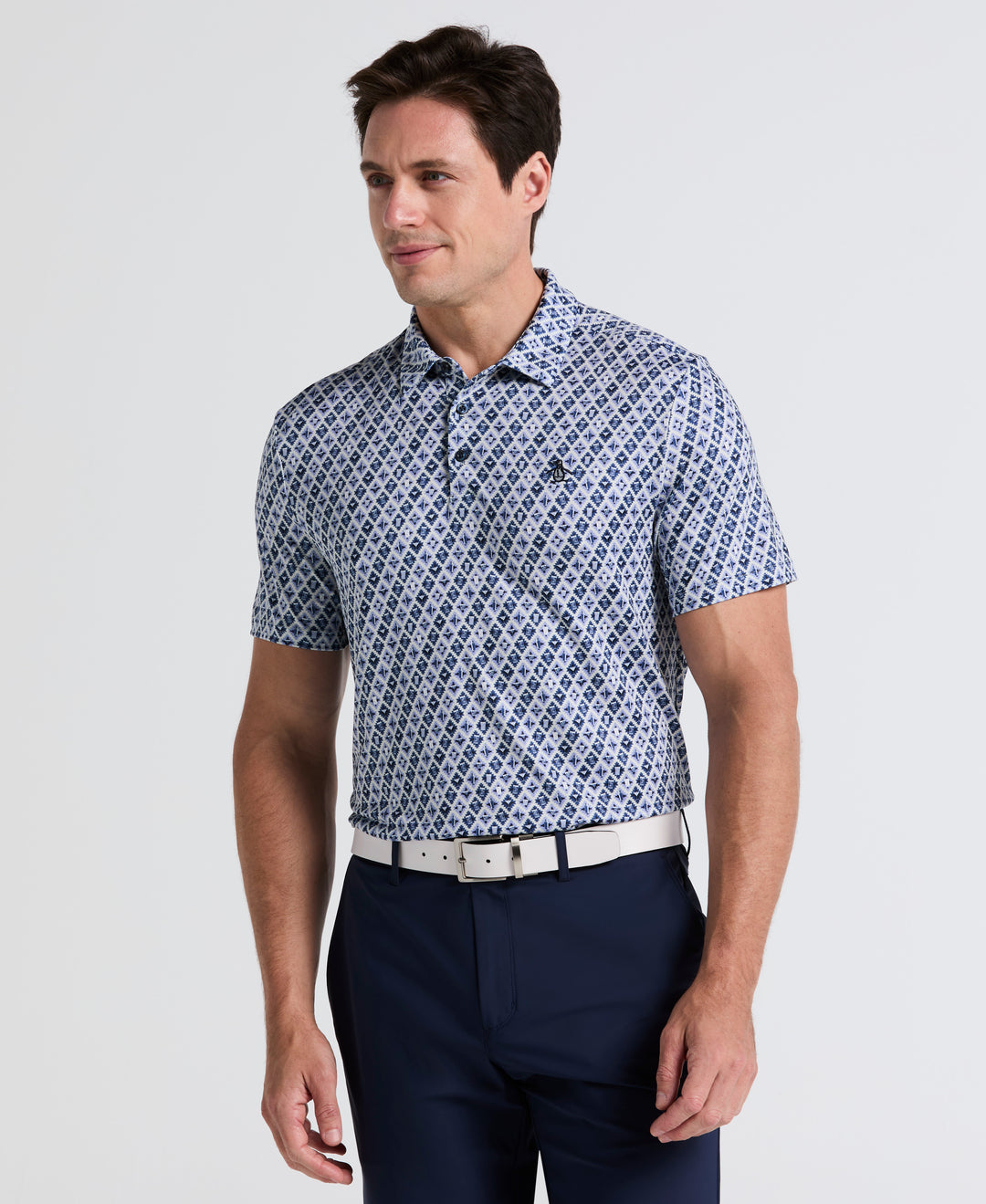 Pete's Batik Cocktail Golf Polo (True Navy) 