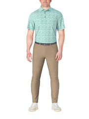 Botanical Print Golf Polo (Ceramic) 