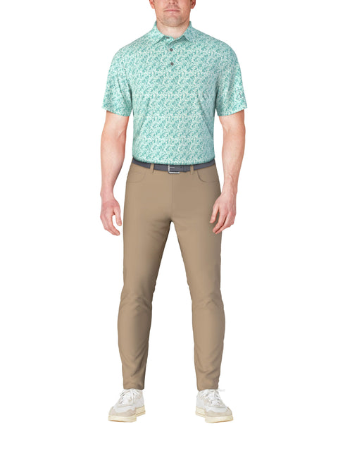 Botanical Print Golf Polo (Ceramic) 