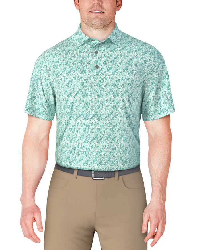 Botanical Print Golf Polo (Ceramic) 