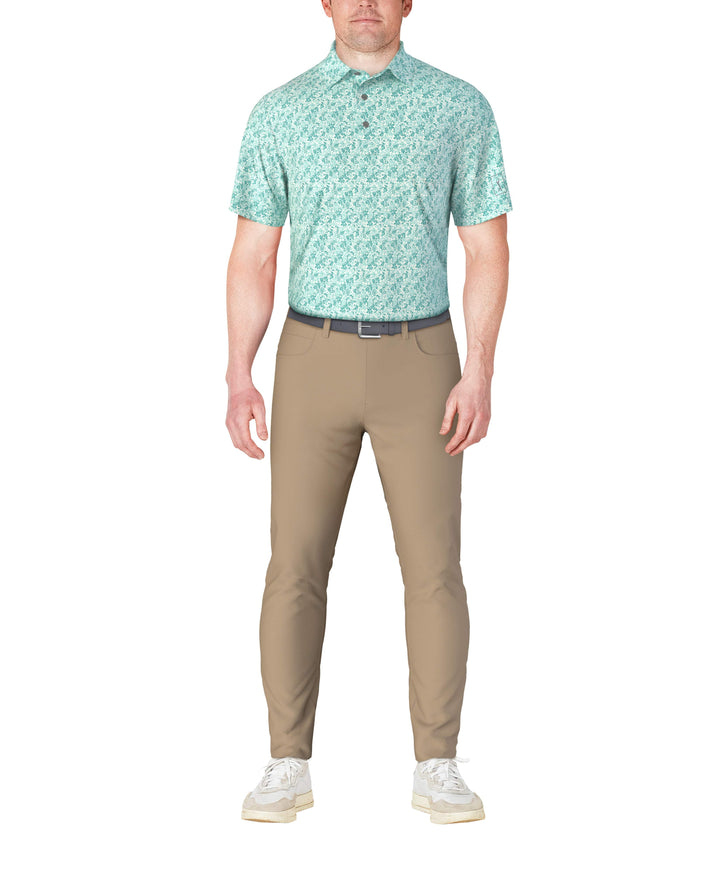 Botanical Print Golf Polo (Ceramic) 