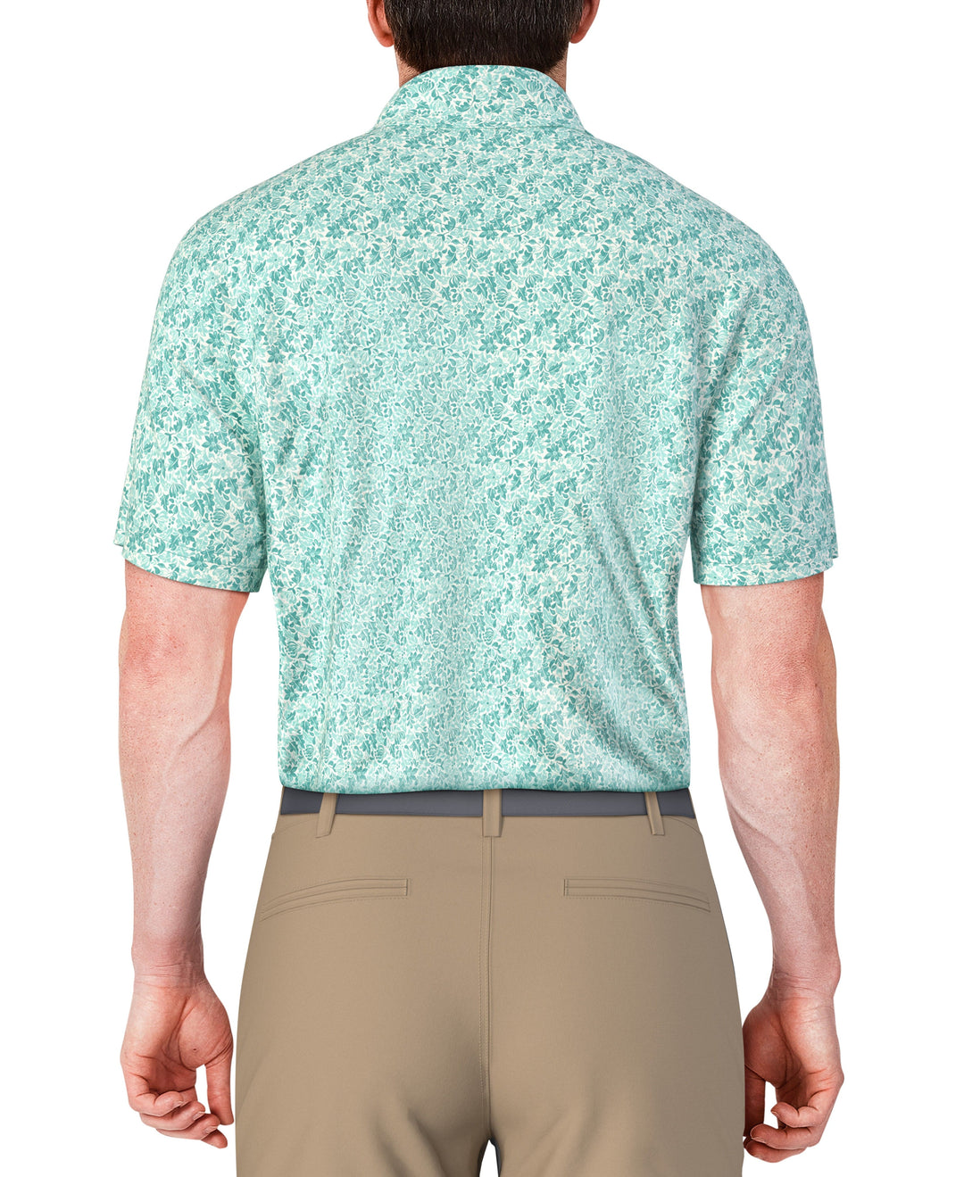Botanical Print Golf Polo (Ceramic) 