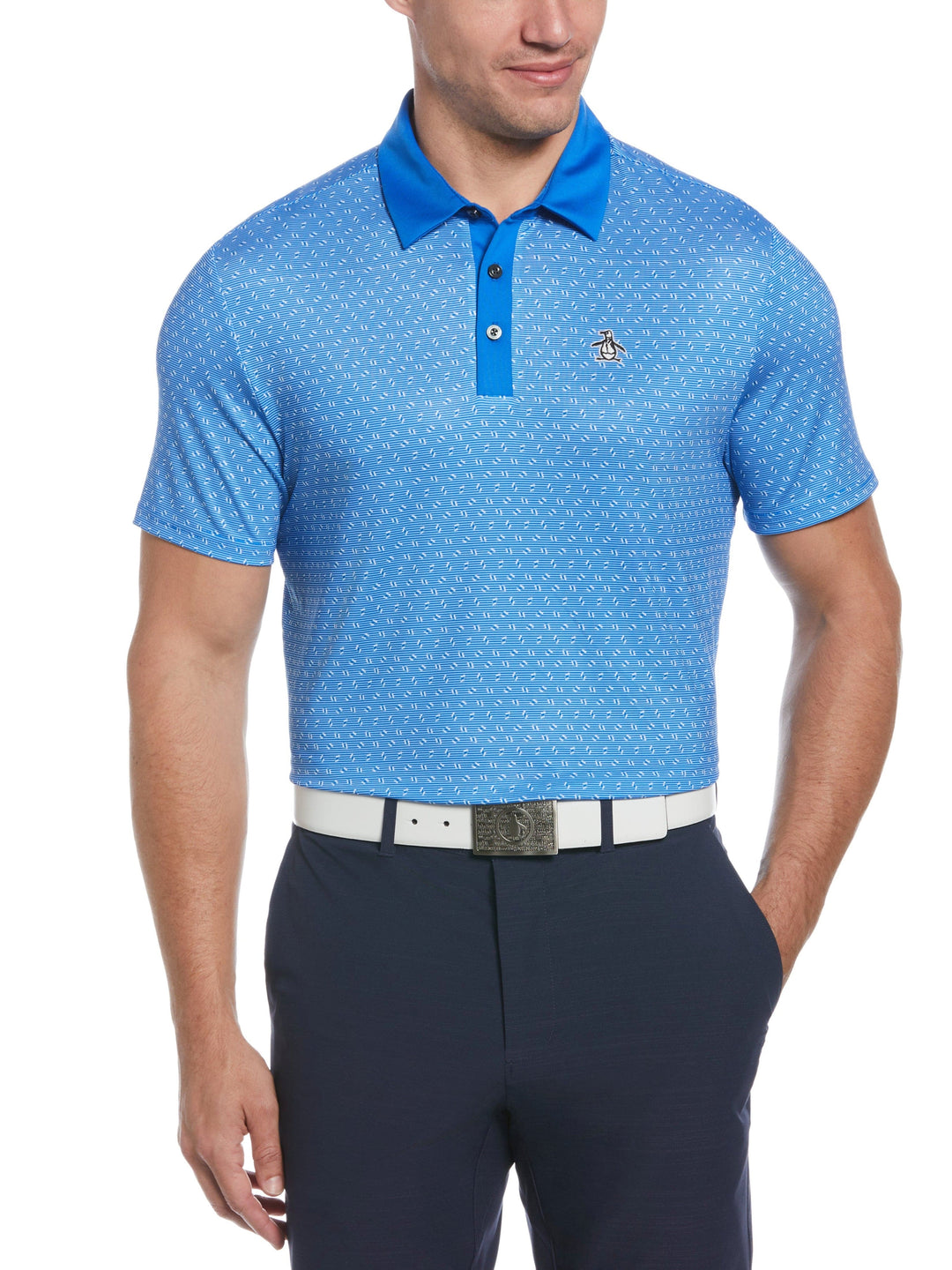 Men's Bow Tie Print Golf Polo