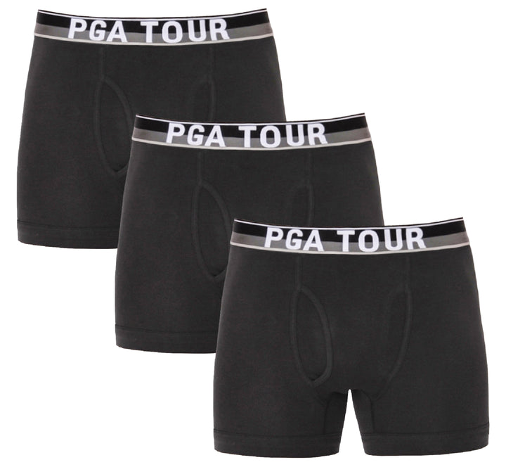 Boxer Brief Underwear (3-Pack) (Black/Black/Black) 