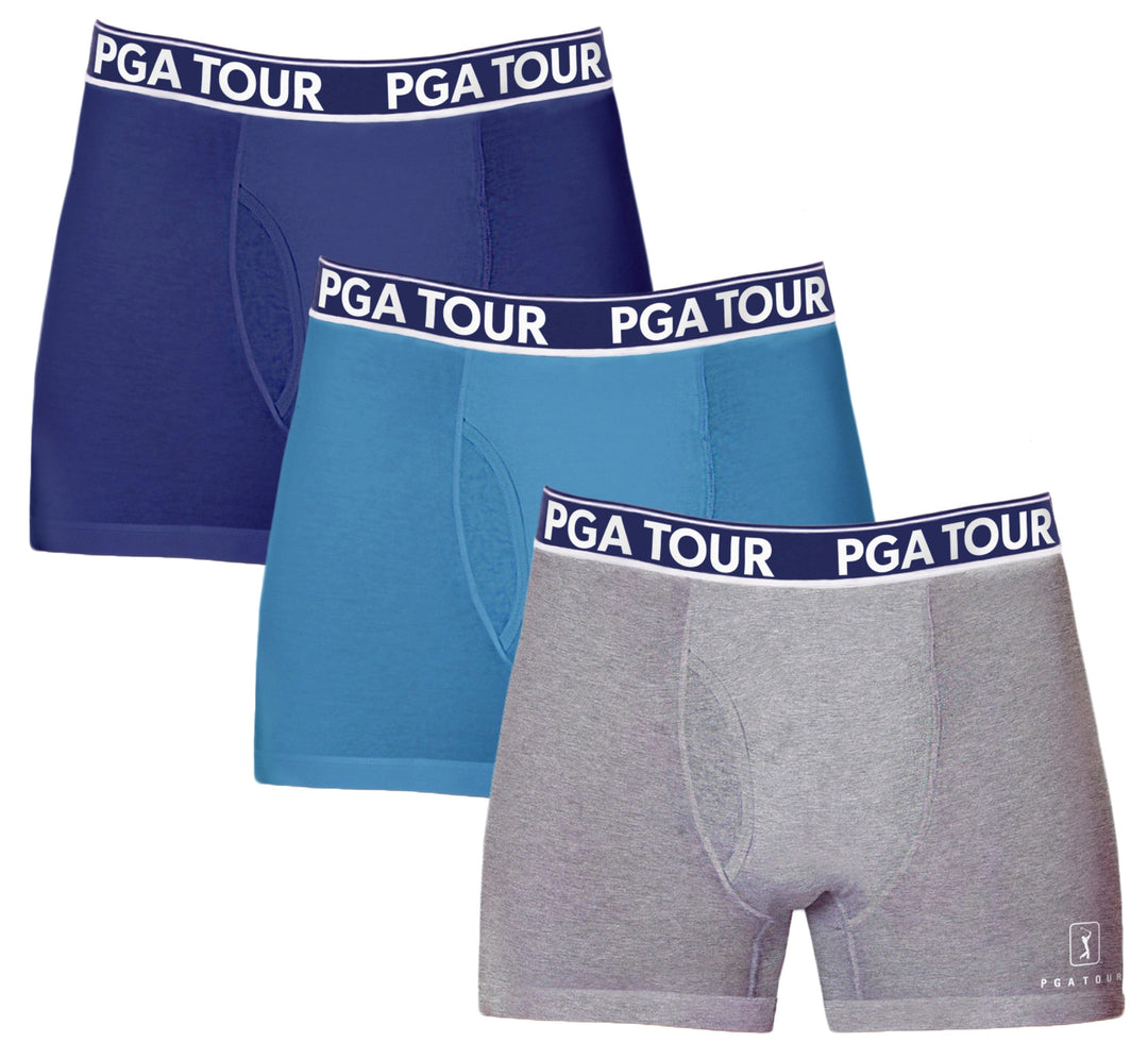 Boxer Brief Underwear (3-Pack) (Dk Blu Asst) 