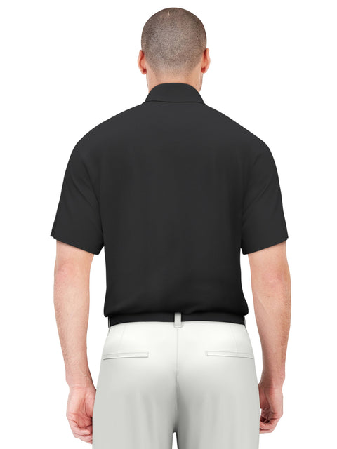 Men's Brush Stroke Asymmetric Print Golf Polo