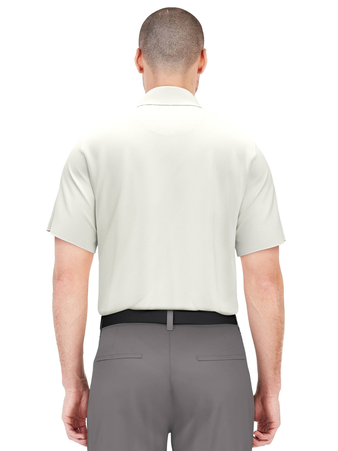 Men's Brush Stroke Asymmetric Print Golf Polo