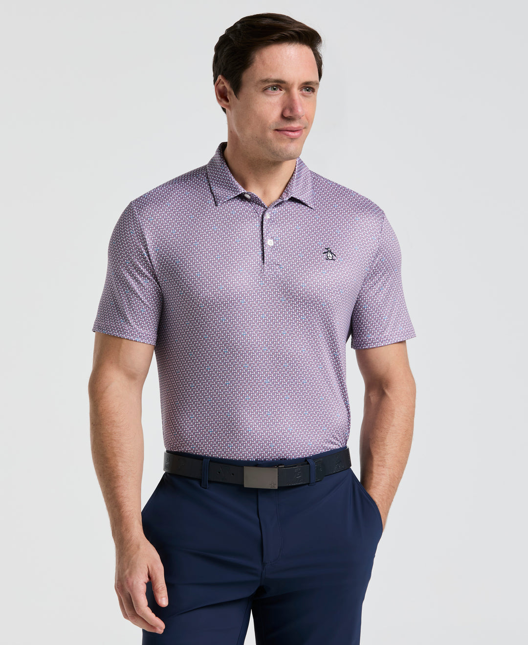 Men's All Over Micro Bucket Hat Novelty  (Lilac Sachet) 