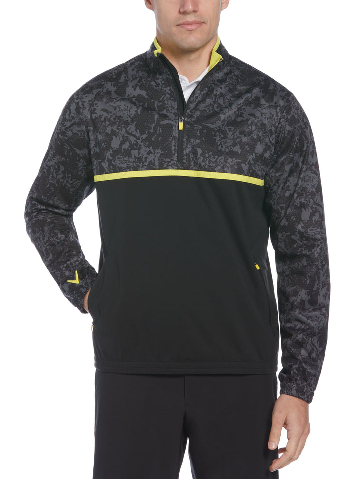 Callaway X Series Abstract Camo 1/4 Zip Pullover (Caviar) 