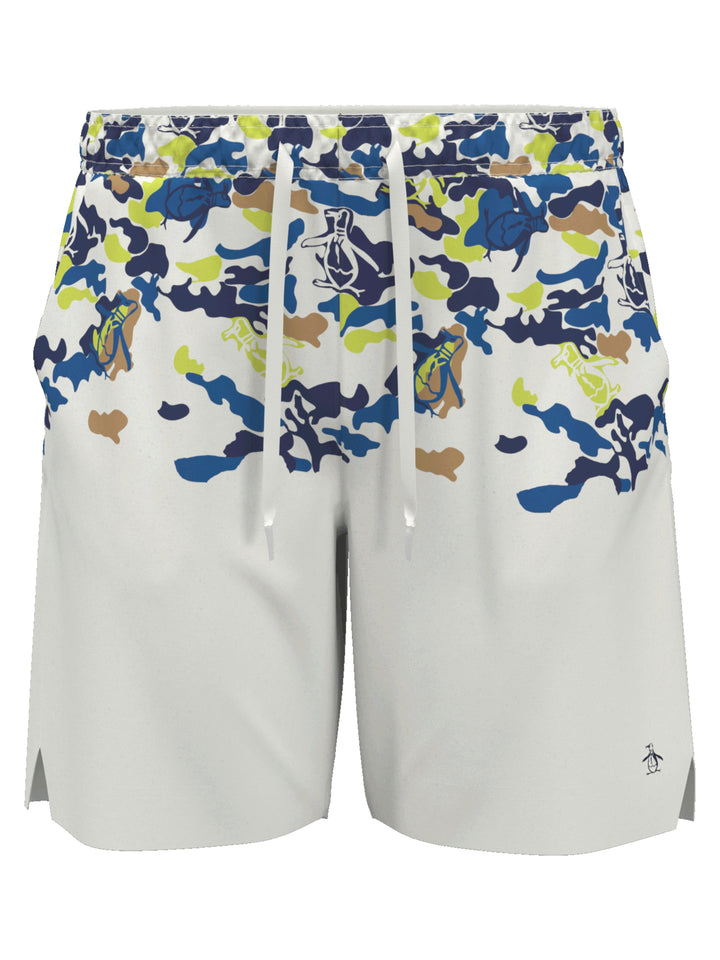 Camo Print Performance Short (Bright White) 