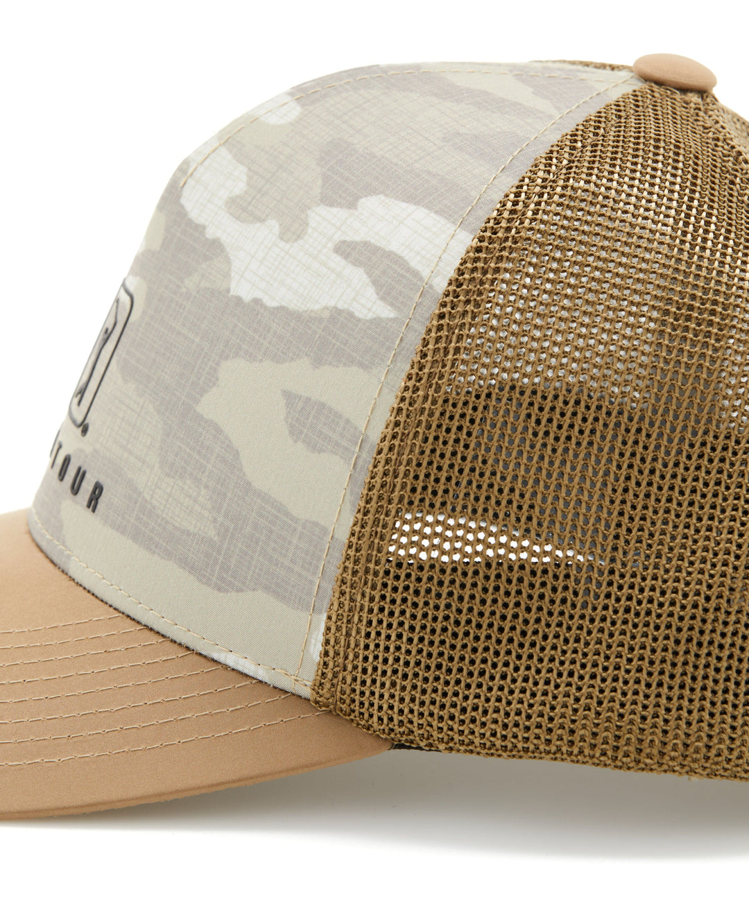 Camo Trucker Style Golf Hat (Coriander) 