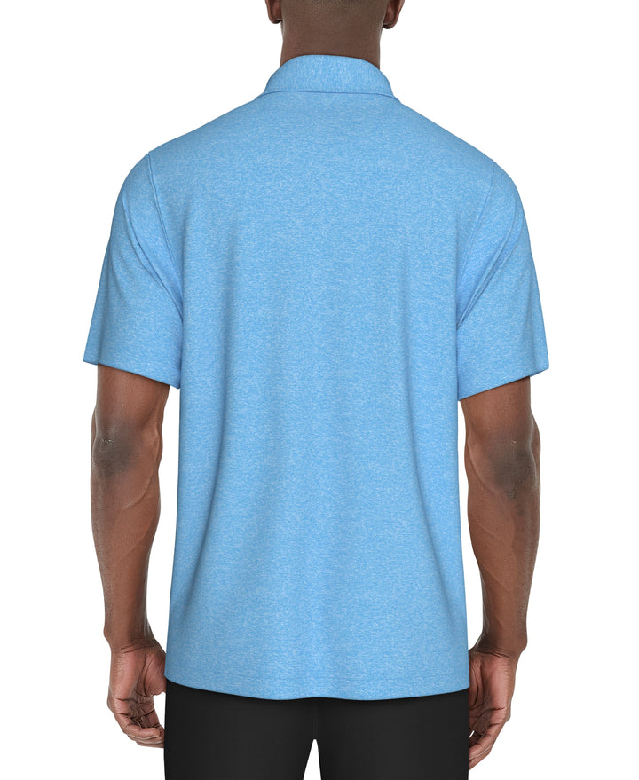 Chest Stripe Golf Polo (Med Ethereal Htr) 