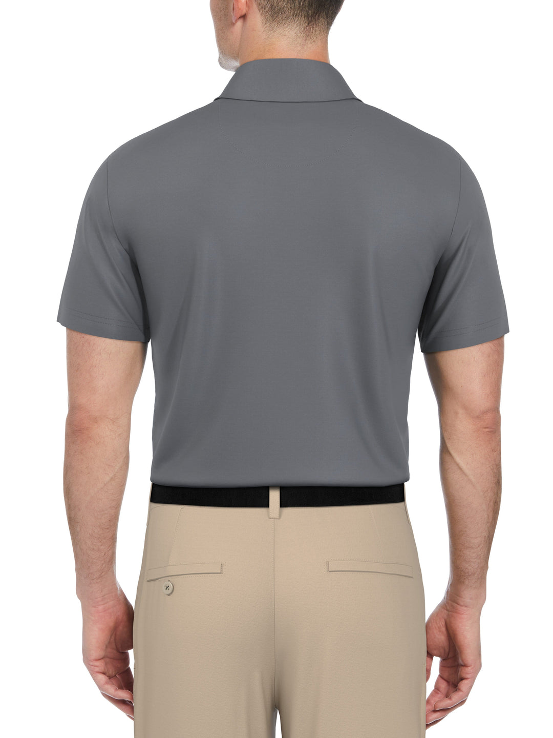 Men's Chest Stripe Print Polo