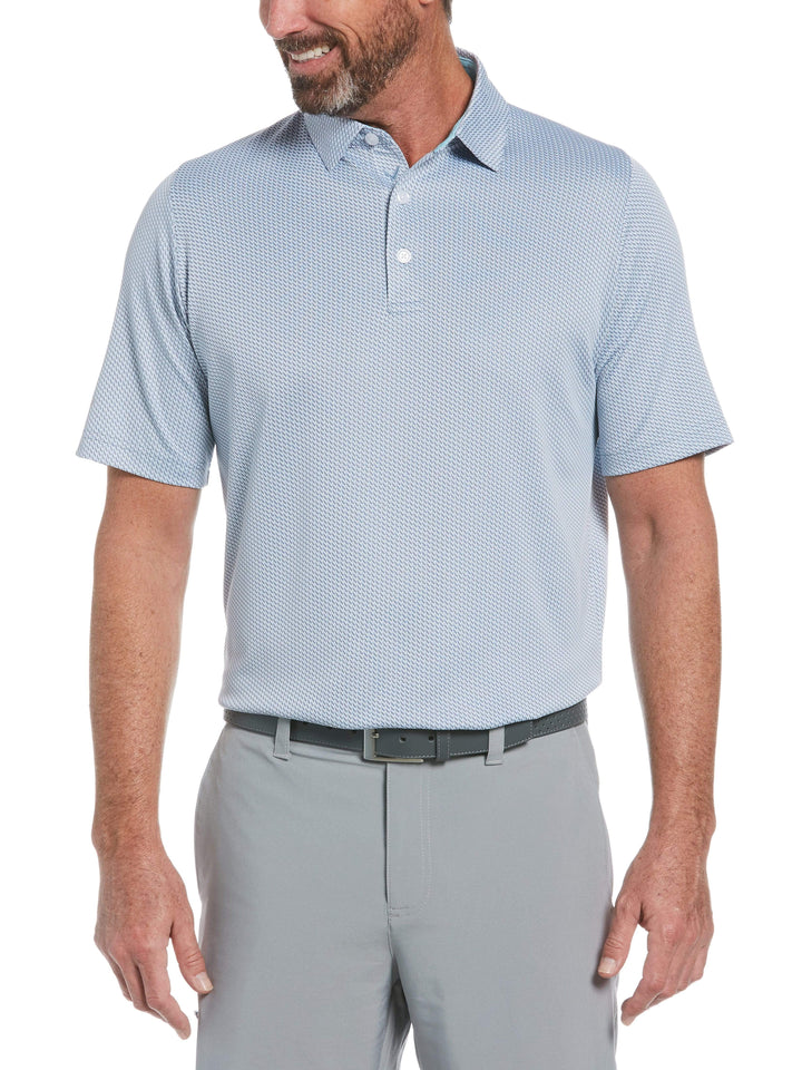 Men's Chevron Jacquard Golf Polo