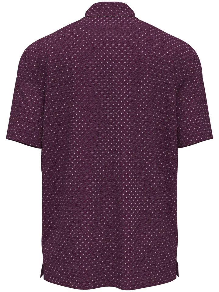 Men's Chevron Print Golf Polo Shirt