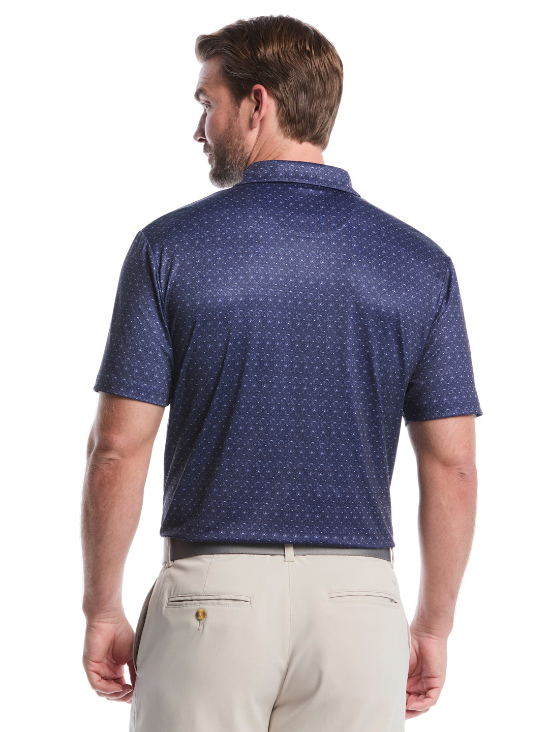 Men's Chevron Print Golf Polo Shirt