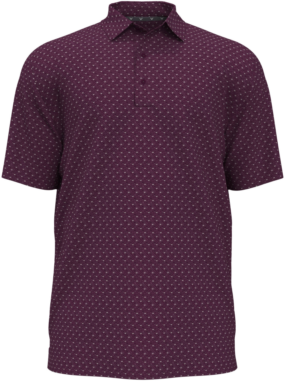 Men's Chevron Print Golf Polo Shirt