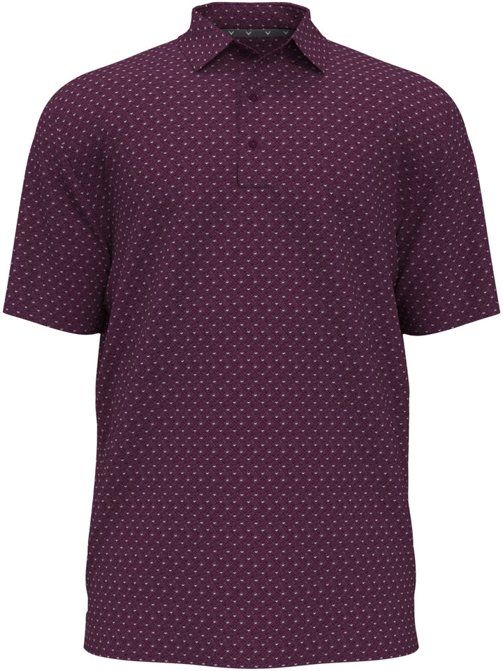 Men's Chevron Print Golf Polo Shirt