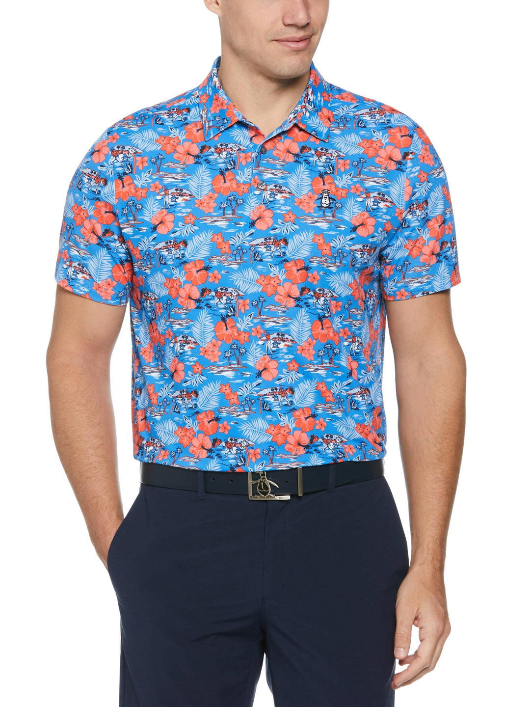 Men's Chi Chi Allover Floral Print Polo