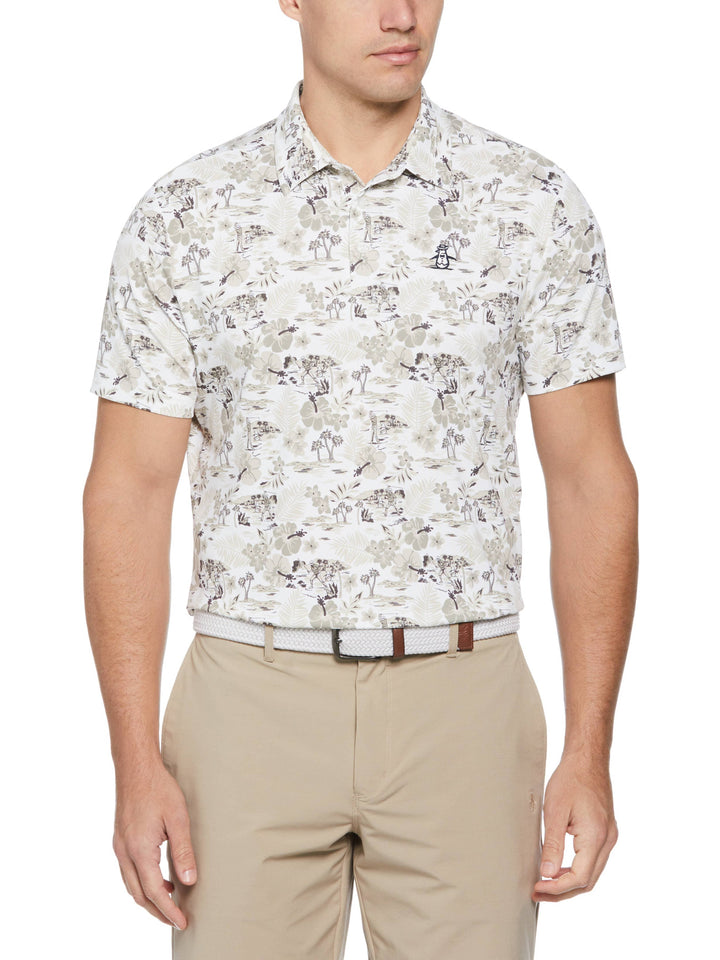 Men's Chi Chi Allover Floral Print Polo