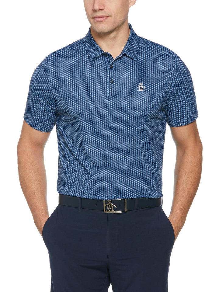 Men's Chi Chi Allover Pete Print Performance Polo