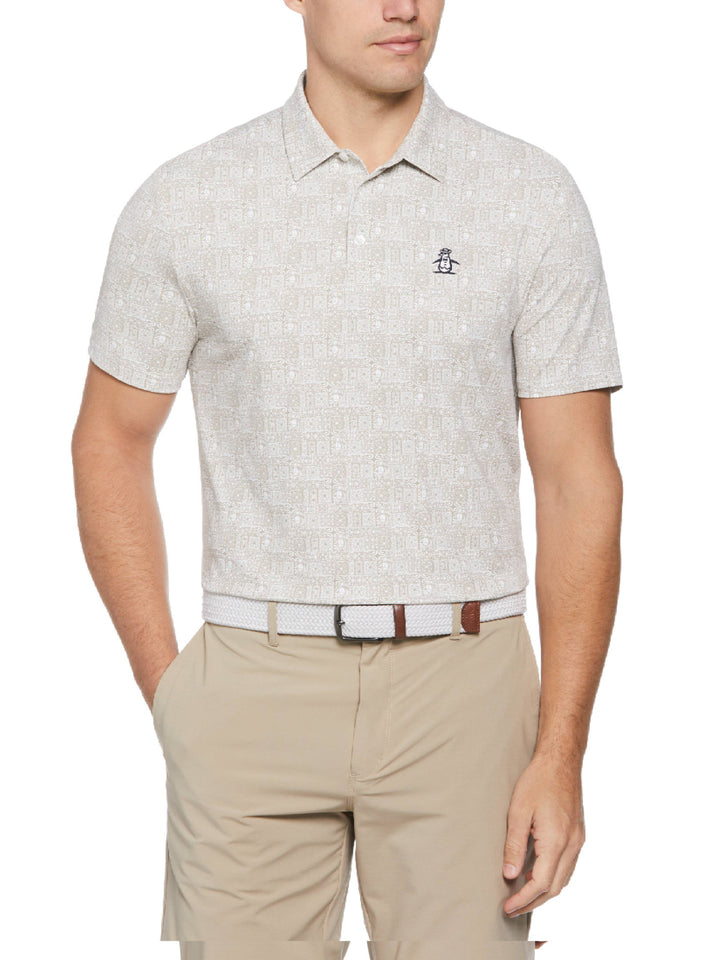 Men's Chi Chi Allover Tribal Print Polo