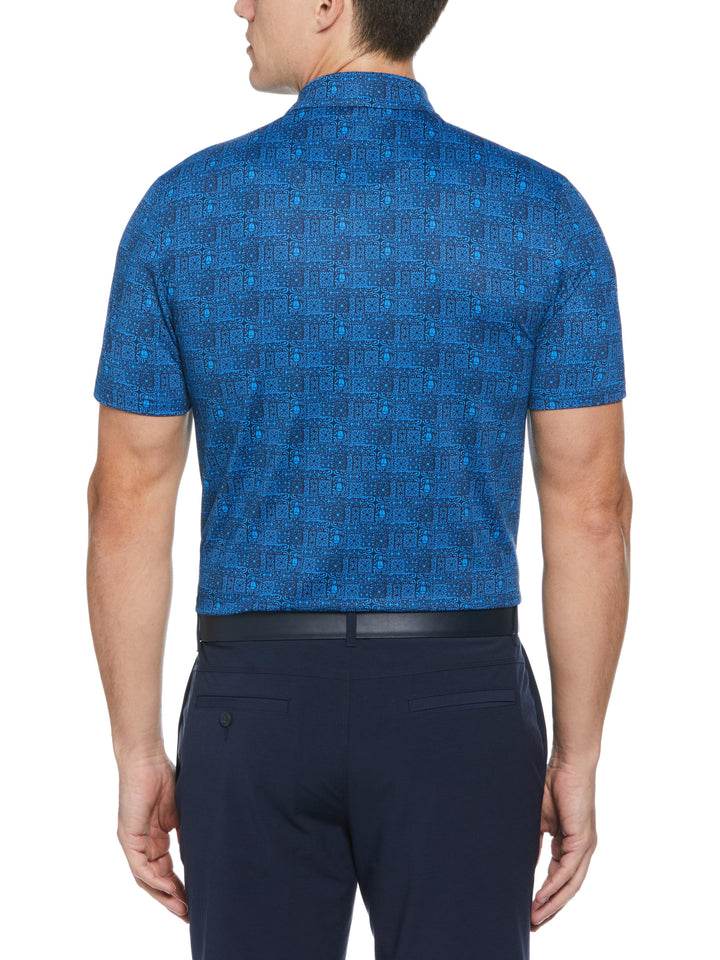 Men's Chi Chi Allover Tribal Print Polo