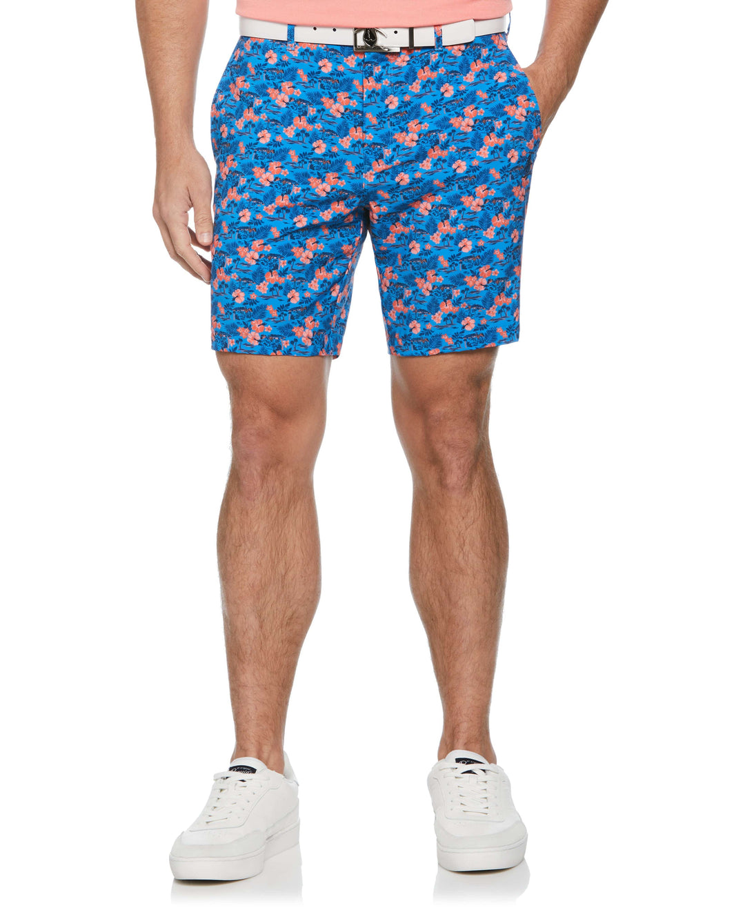 Chi Chi Heritage Floral 8" Short (French Blue) 