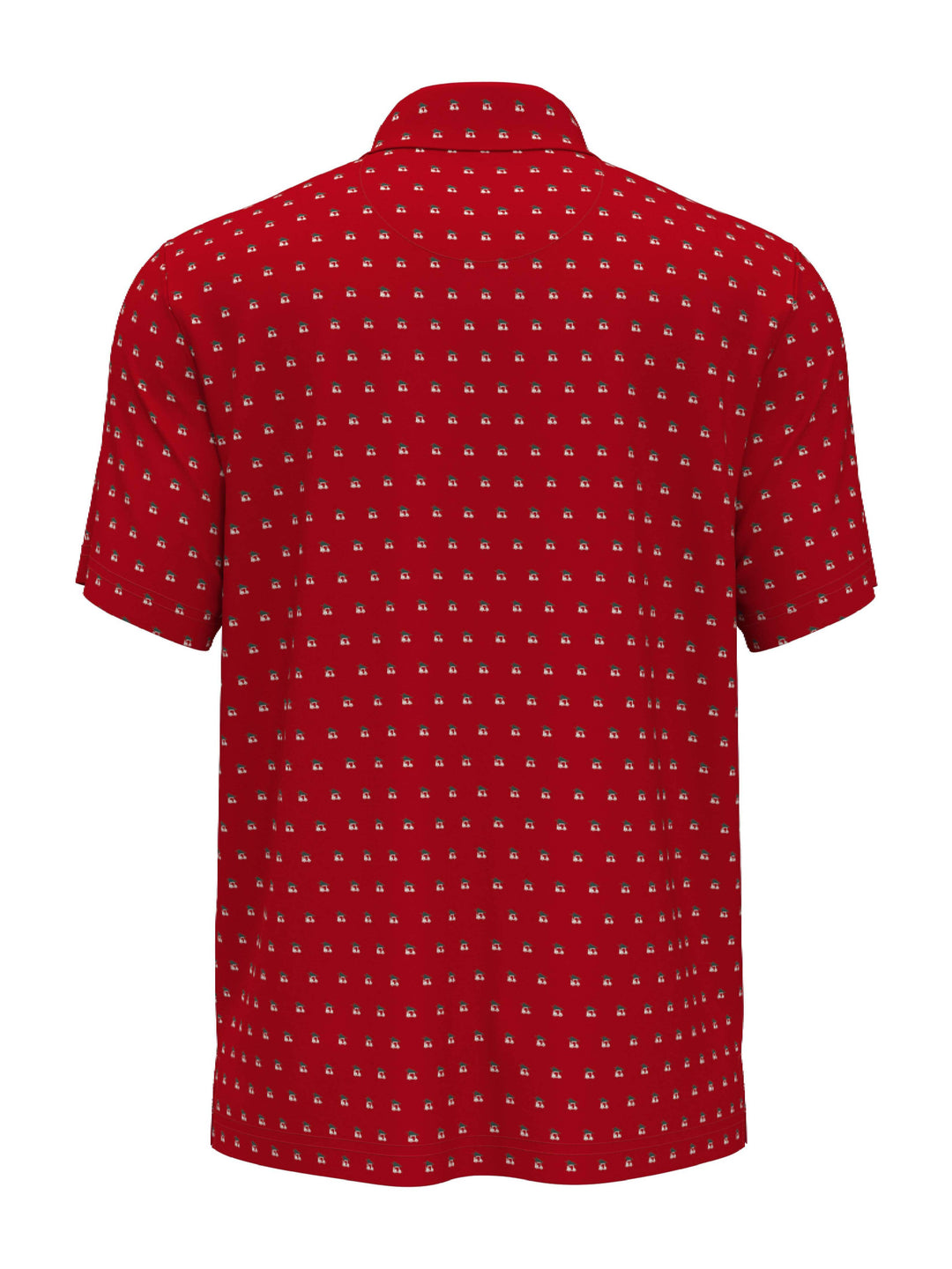 Men's Christmas Print Golf Polo