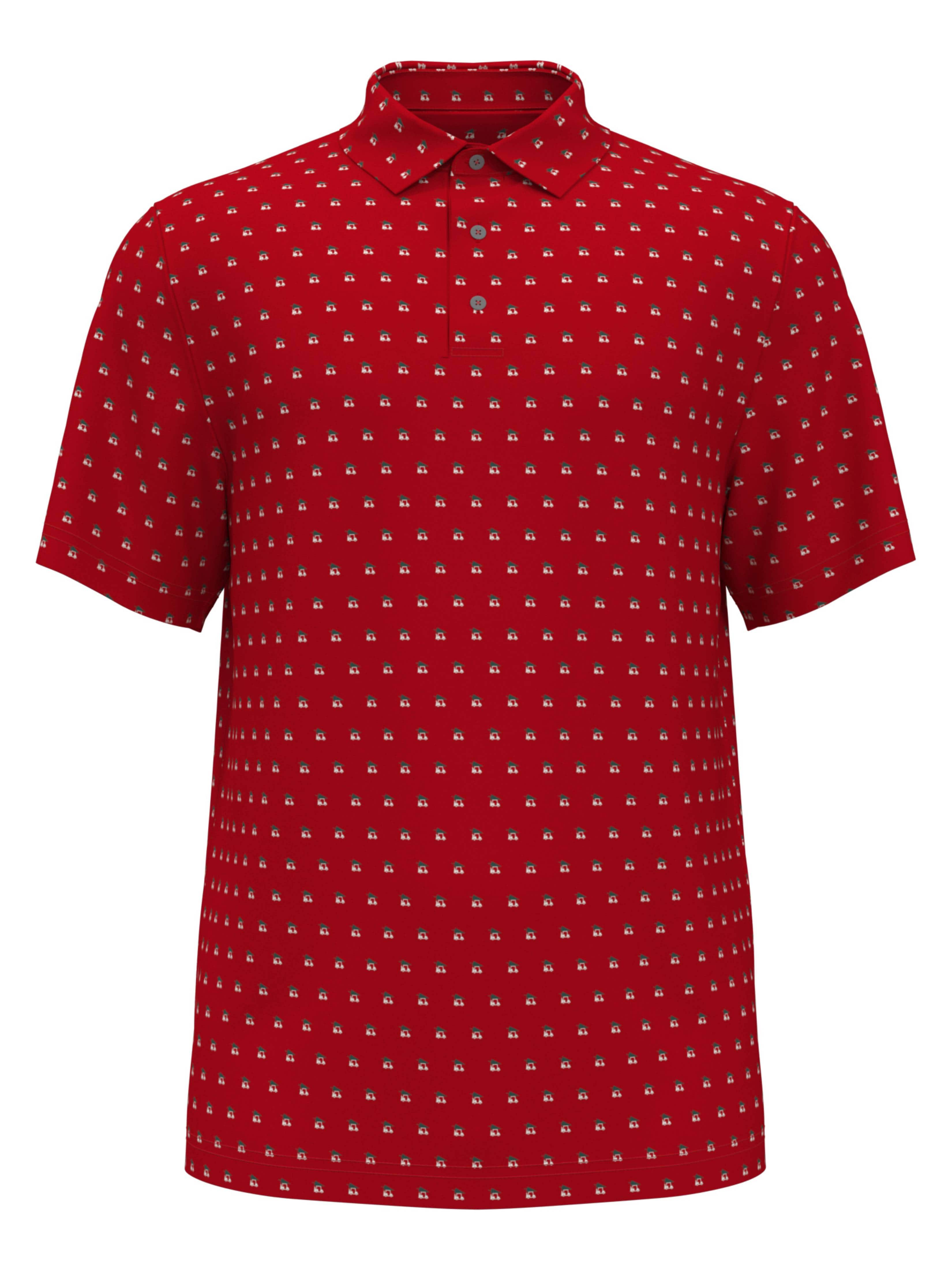 Men's Christmas Print Golf Polo – Golf Apparel Shop