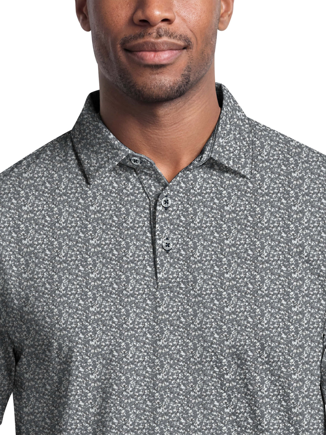 Men's Classic Floral Confetti Print Polo