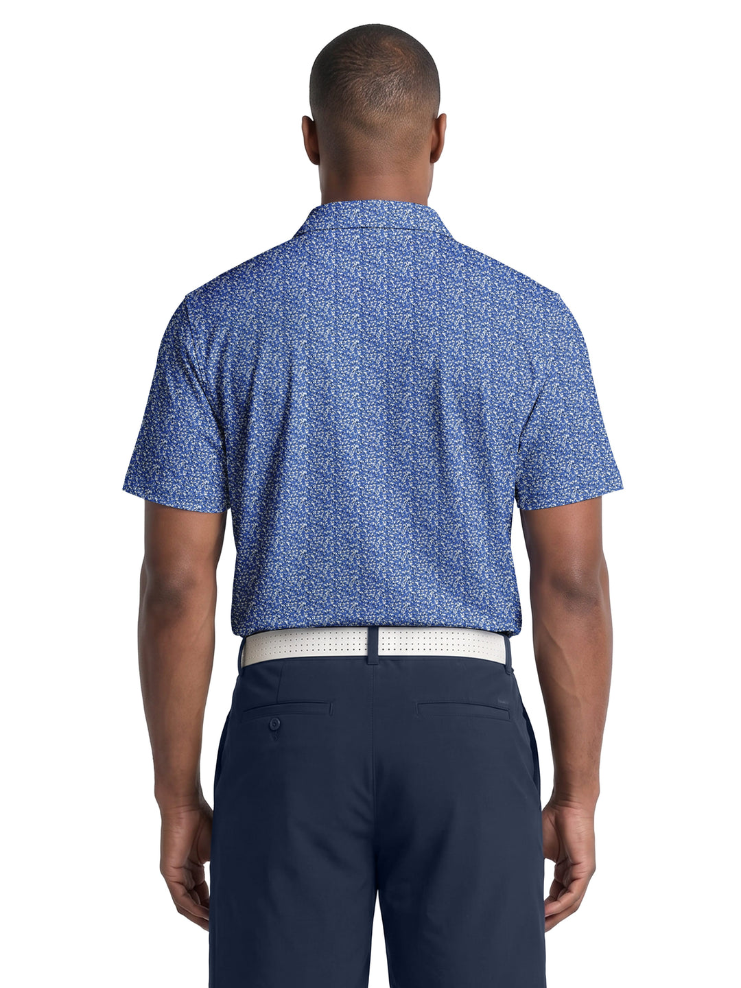 Men's Classic Floral Confetti Print Polo