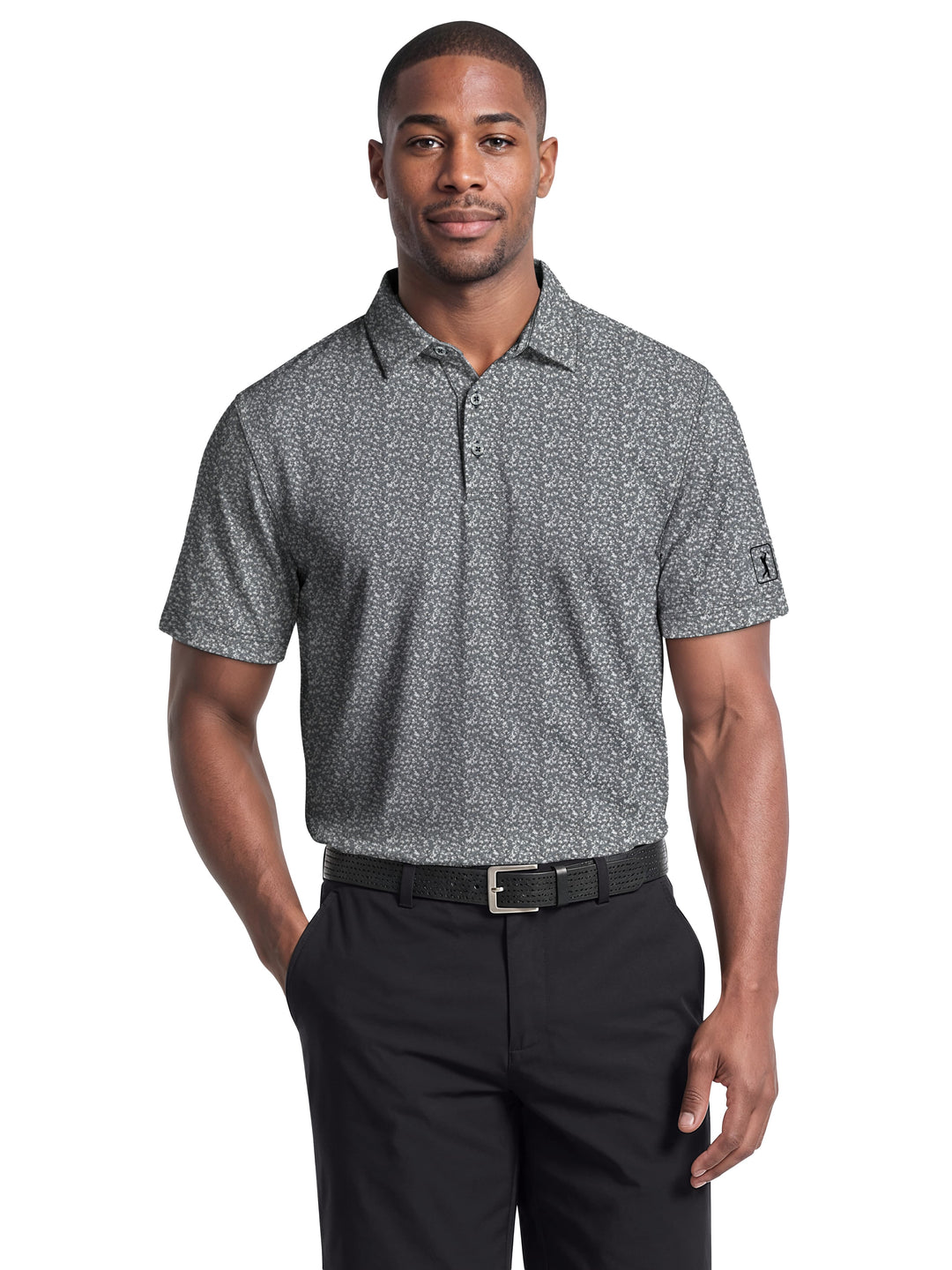 Men's Classic Floral Confetti Print Polo