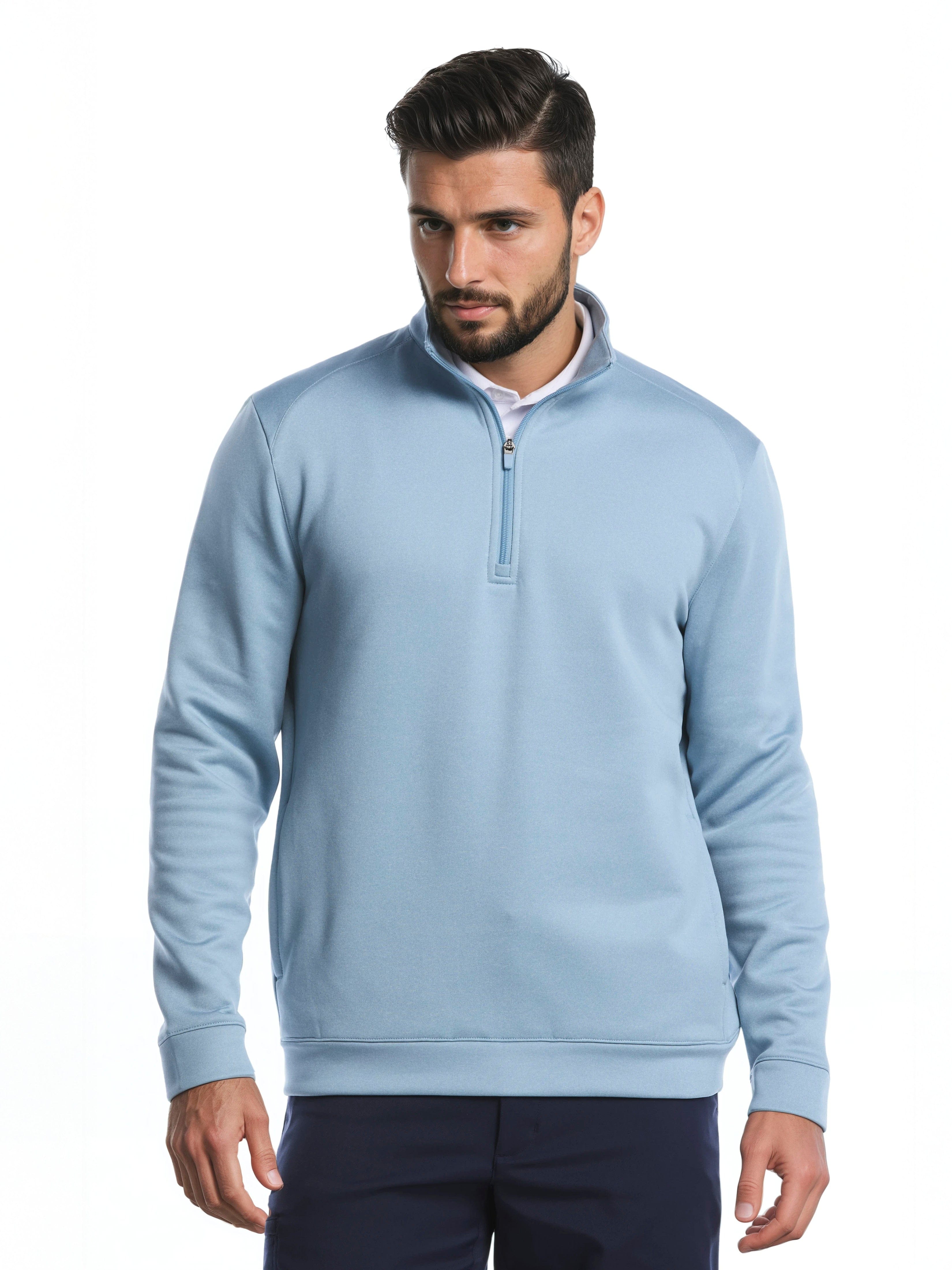 Men's Cloudfleece Quarter Zip Golf Base Layer – Golf Apparel Shop