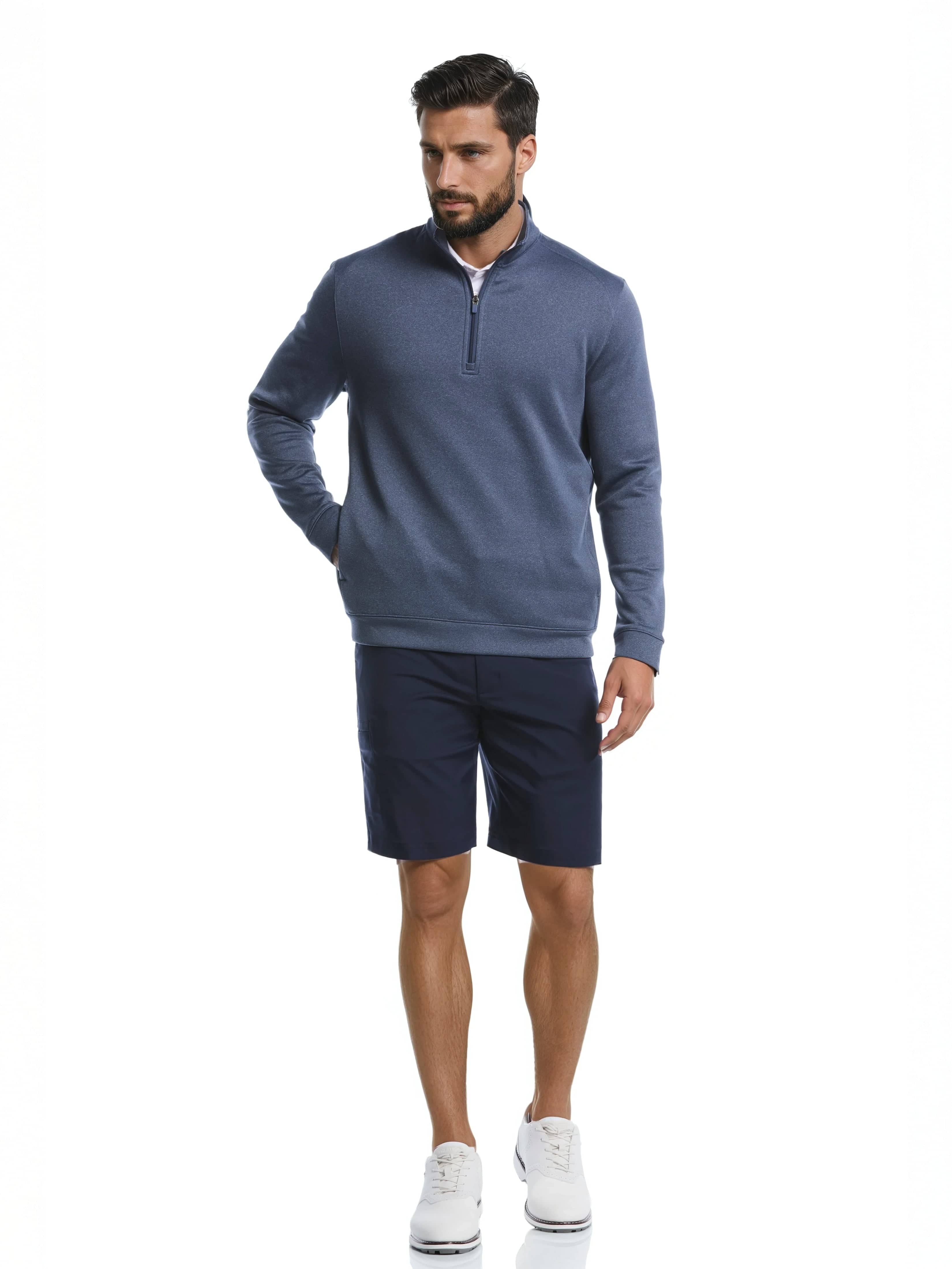 Men's Cloudfleece Quarter Zip Golf Base Layer – Golf Apparel Shop