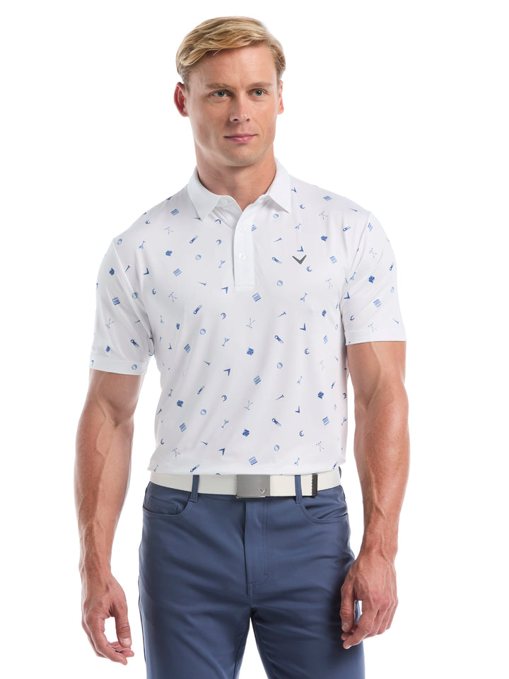 Men's Clubhouse Essentials Print Polo