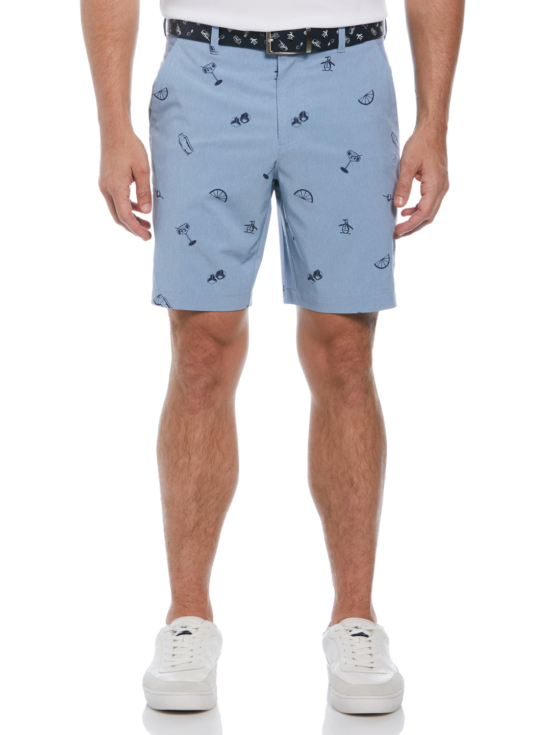 Cocktail Print Cargo Short (Black Iris) 