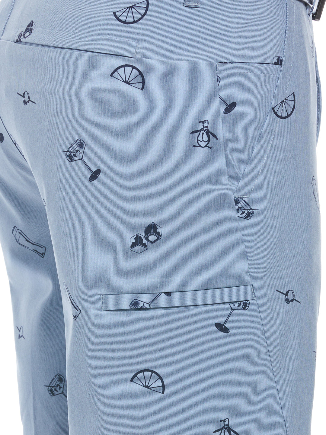 Cocktail Print Cargo Short (Black Iris) 