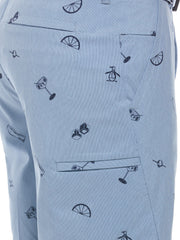 Cocktail Print Cargo Short (Black Iris) 