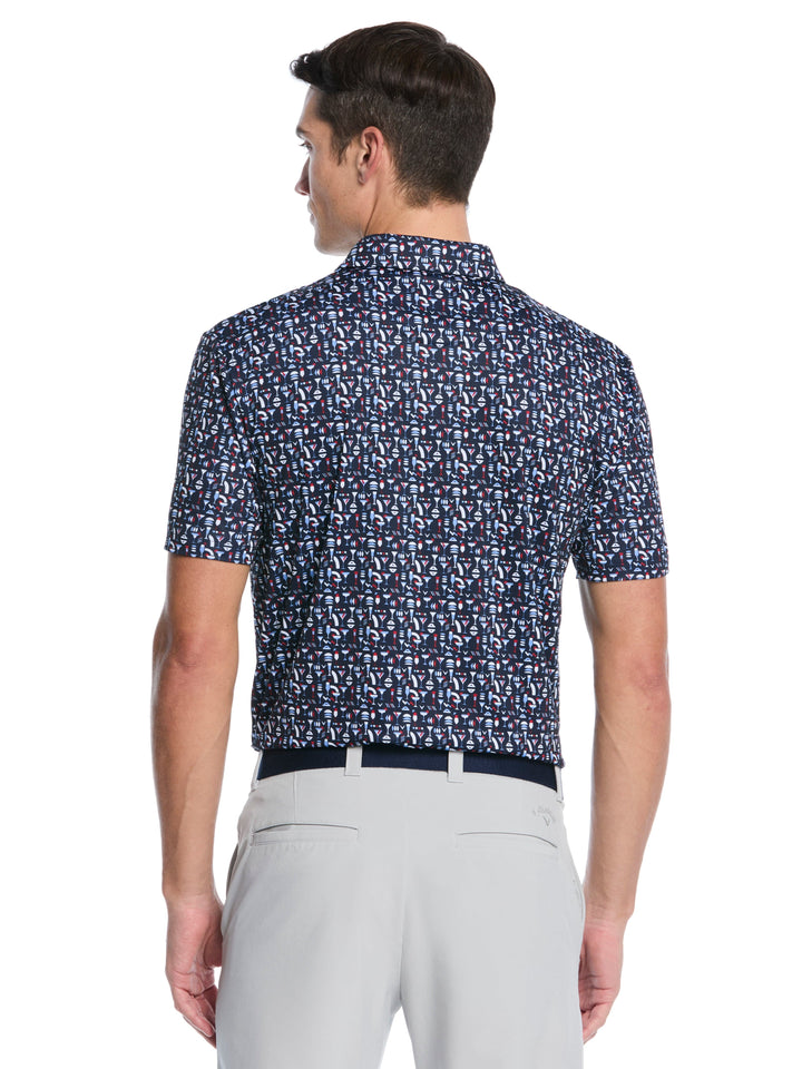 Men's Cocktail Print Polo