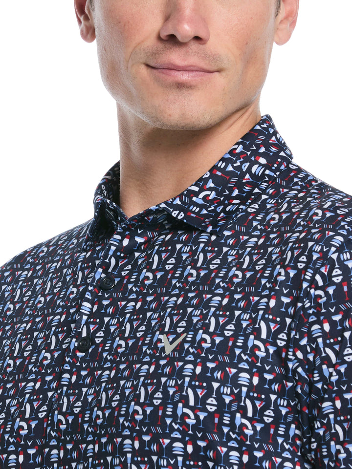 Men's Cocktail Print Polo