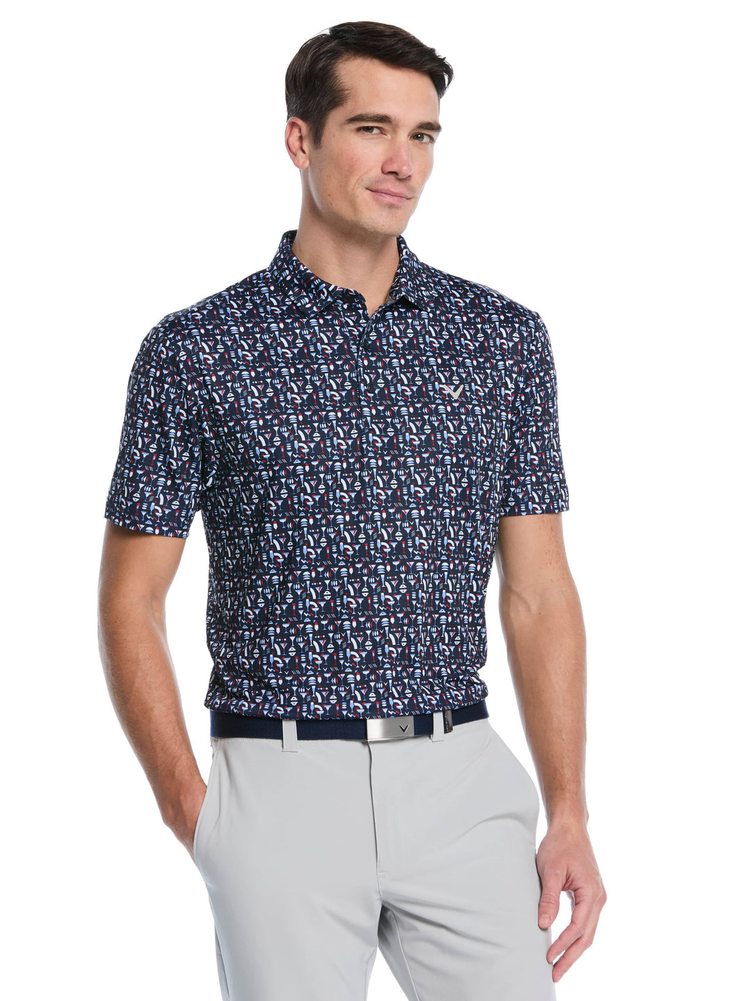 Men's Cocktail Print Polo