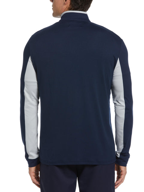 Men's Color Block 1/4 Zip Sweater