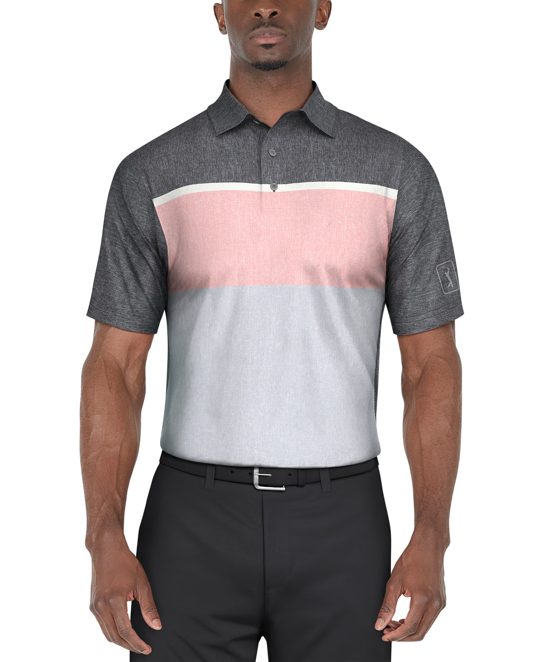 Color Block Golf Polo (Iron Gate) 