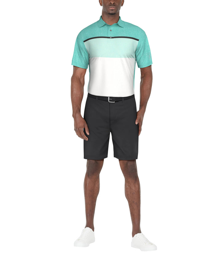 Color Block Golf Polo (Scuba Blue) 